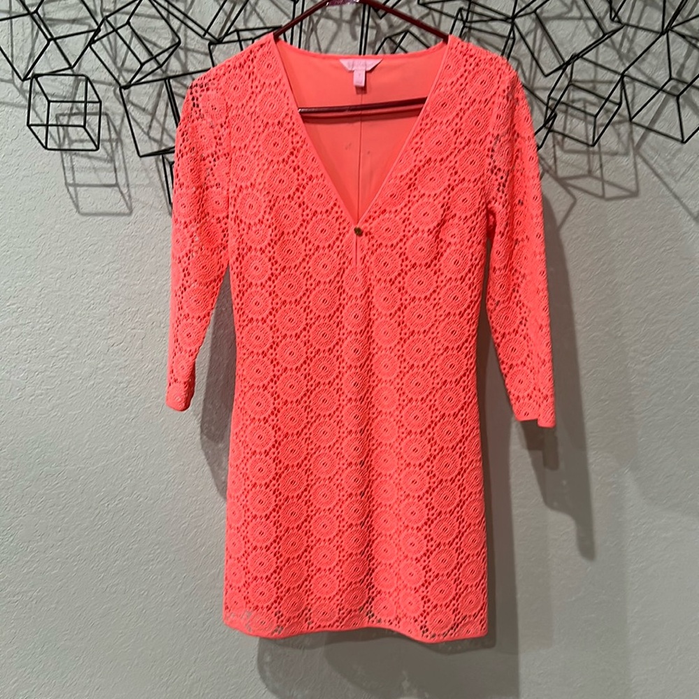 Coral Lily Pulitzer dress size small